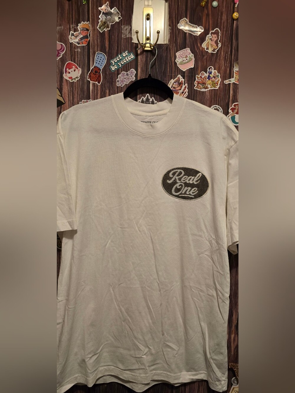 Real one Logo White Men's T-Shirt